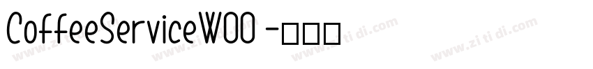 CoffeeServiceW00 字体转换